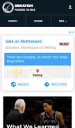 How poundingtherock.com looks like on a mobile device such as an iPhone.