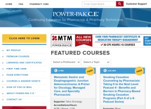 How powerpak.com looks like on a tablet such as an iPad.