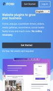 How powr.io looks like on a mobile device such as an iPhone.