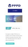 How ppfd.com looks like on a mobile device such as an iPhone.