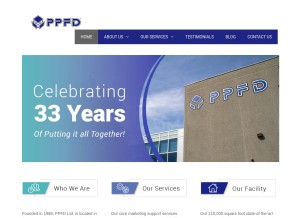 How ppfd.com looks like on a tablet such as an iPad.