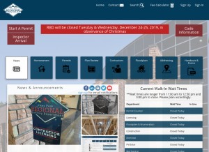 How pprbd.org looks like on a tablet such as an iPad.