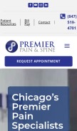 How ppschicago.com looks like on a mobile device such as an iPhone.