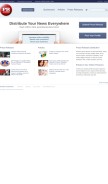How pr.com looks like on a mobile device such as an iPhone.