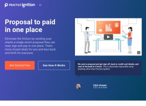 How practiceignition.com looks like on a tablet such as an iPad.