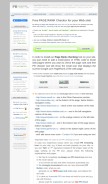 How prchecker.info looks like on a mobile device such as an iPhone.