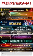 How prediksikeramat.net looks like on a mobile device such as an iPhone.