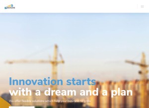How prefabsteelstructurebuilding.com looks like on a tablet such as an iPad.