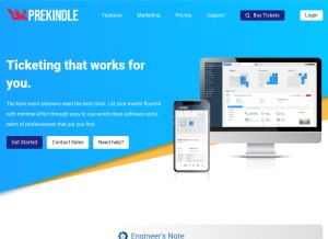 How prekindle.com looks like on a tablet such as an iPad.