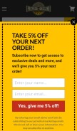 How premiergrilling.com looks like on a mobile device such as an iPhone.