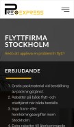How preo.se looks like on a mobile device such as an iPhone.