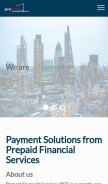 How prepaidfinancialservices.com looks like on a mobile device such as an iPhone.