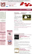 How preparationmariage.com looks like on a mobile device such as an iPhone.