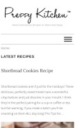 How preppykitchen.com looks like on a mobile device such as an iPhone.