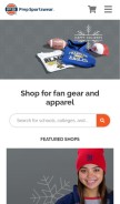How prepsportswear.com looks like on a mobile device such as an iPhone.