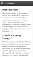 How preservearticles.com looks like on a mobile device such as an iPhone.