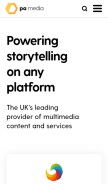 How pressassociation.io looks like on a mobile device such as an iPhone.