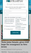 How pressofatlanticcity.com looks like on a mobile device such as an iPhone.