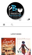 How prestigebookshop.com looks like on a mobile device such as an iPhone.
