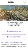 How prestigecityhyderabad.live looks like on a mobile device such as an iPhone.