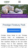 How prestigefinsburyparkbangalore.in looks like on a mobile device such as an iPhone.