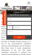 How prestigegreatacres.net.in looks like on a mobile device such as an iPhone.
