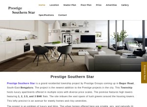 How prestigesouthernstar.info looks like on a tablet such as an iPad.