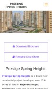 How prestigespringheights.live looks like on a mobile device such as an iPhone.
