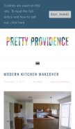 How prettyprovidence.com looks like on a mobile device such as an iPhone.