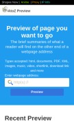 How preview.atoz.pw looks like on a mobile device such as an iPhone.
