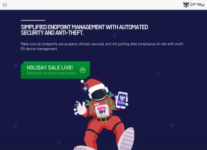How preyproject.com looks like on a tablet such as an iPad.