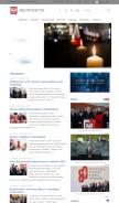How prezydent.pl looks like on a mobile device such as an iPhone.