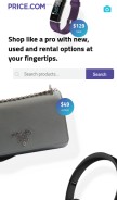 How price.com looks like on a mobile device such as an iPhone.