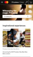 How priceless.com looks like on a mobile device such as an iPhone.