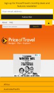How priceoftravel.com looks like on a mobile device such as an iPhone.