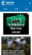 How prideofdetroit.com looks like on a mobile device such as an iPhone.
