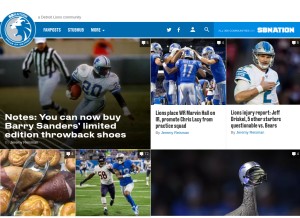 How prideofdetroit.com looks like on a tablet such as an iPad.