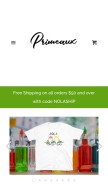 How primeaux.shop looks like on a mobile device such as an iPhone.
