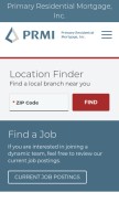 How primeres.com looks like on a mobile device such as an iPhone.