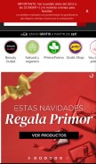 How primor.eu looks like on a mobile device such as an iPhone.