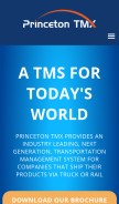 How princetontmx.com looks like on a mobile device such as an iPhone.