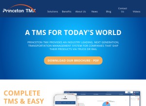 How princetontmx.com looks like on a tablet such as an iPad.