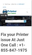 How printererrorsupport.com looks like on a mobile device such as an iPhone.