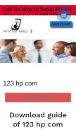 How printerhelp.online looks like on a mobile device such as an iPhone.