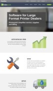 How printerpoint.com looks like on a mobile device such as an iPhone.