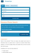 How privateeye.com looks like on a mobile device such as an iPhone.
