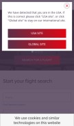 How privatefly.com looks like on a mobile device such as an iPhone.