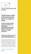 How prixdutimbre.fr looks like on a mobile device such as an iPhone.