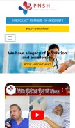 How priyushhospital.com looks like on a mobile device such as an iPhone.