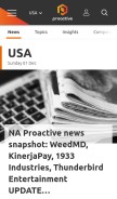 How proactiveinvestors.com looks like on a mobile device such as an iPhone.